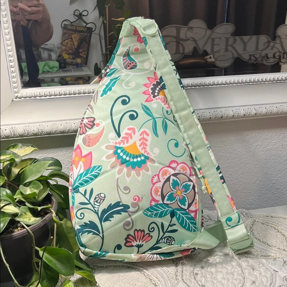 Vera Bradley Floral  Sling Back Pack